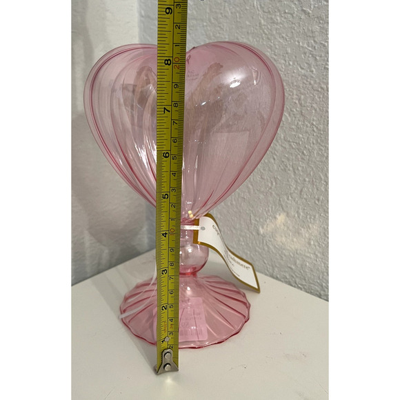Cupcakes and Cashmere Candlestick Holder Decorative PINK HEART - Picture 5 of 6